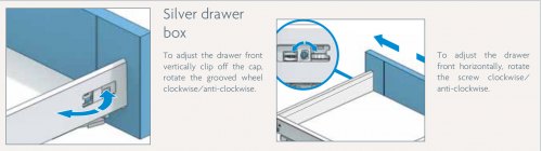 silver drawer box adjustment